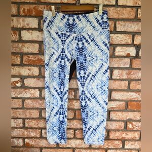 VSX Blue and White Tie-Dye Leggings